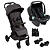 Kit Ping 3 Trekking Falcon com Bebê Conforto Tulip Deep Black - ABC Design - Imagem 1