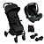 Kit Ping 3 Trekking Coal com Bebê Conforto Tulip Storm - ABC Design - Imagem 1