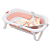 Banheira Bubbly Dobrável com suporte Rosa - Premium Baby - Imagem 2
