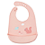 Babador em Silicone com Cata-Migalhas Cloudy Rosa Esquilo - Buba - Imagem 1