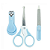 Kit de Cuidados 3 Peças Tesoura, Cortador e Lixa Azul - Pimpolho - Imagem 1
