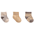 Kit Meia Bebê com 3 Pares Tam RN até nº 15 Cinza, Bege, Listras- Pimpolho - Imagem 1