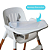 Cadeira de Alimentação Poke Branca Polar - Burigotto PRONTA ENTREGA - Imagem 4
