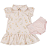 Vestido Gola Polo Offwhite Patinhos com Tapa Fralda - COQUELICOT - Imagem 1