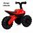 Triciclo Infantil de Equilíbrio Luz e Som 3 Rodas Rider Vermelho - Kababy - Imagem 4