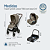 Trio Leona Twillic Truffle com Bebê conforto Citi + Moisés Sense - Maxi Cosi - Imagem 7
