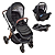 Carrinho Polux Trio Travel System Preto Gold - Premium Baby - Imagem 1