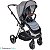 Carrinho Polux Trio Travel System Cinza Chrome - Premium Baby - Imagem 2