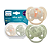 Chupeta Ultra Soft Dupla 0 a 6 meses Laranja e Verde - Avent - Imagem 3
