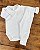 Conjunto Body Manga Longa e Calça Trigo Branco 0 a 3 meses 100% Algodão - Imagem 1