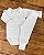 Conjunto Body Manga Longa e Calça Ursinho Branco Cinza 0 a 3 meses 100% Algodão - Imagem 1