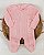 Macacão de tricot rosa Layla com body com gola redonda - Imagem 3