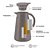 Garrafa Térmica para Kit Higiene Cinza Bold 950ml - Laço Bebê - Imagem 2
