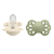 Chupetas Infinity Silicone Areia e Verde Sálvia Tam 2 (Kit com 2 unid) - Bibs - Imagem 1