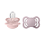Chupetas Supreme Rosa Bebê e Lilás Tam 1 (Kit com duas) - Bibs - Imagem 2