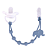 Prendedor De Chupeta Em Silicone Cloudy Elefante – Buba - Imagem 1