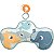 Almofada De Atividades Tummy Time Cloudy Com Mordedor Buba - Imagem 1