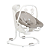 Cadeira Bouncer Serina 2in1 Joie com Balanço Bege Walnut - Joie - Imagem 1