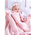 Cobertor Lã Tricot com Sherpam Rosa Bebê - Laço Bebê - Imagem 2