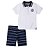 Conjunto Tommy Hilfiger Polo Branca e Bermuda azul - Imagem 1