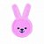 LUVA DE CUIDADO ORAL Rosa - ORAL CARE RABBIT MAM - Imagem 1
