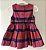 Vestido Tommy Hilfiger Rosa e Vermelho Faixa de Veludo - Imagem 2