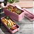 Marmita Bentô Plástico 3 Compartimentos Rosa Lunch Box - Imagem 4