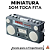 Miniatura Rádio Som Retro com Fita - Imagem 2