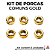 Kit 6 Porcas Custom Comuns cor Gold - Imagem 1