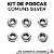 Kit 6 Porcas Custom Comuns cor Silver - Imagem 1