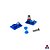 Bushings marca Custom modelo ''Roswell'' 80A (Cone Shape) cor Blue (Moldados) - Imagem 4