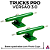 Par de Trucks Custom PRO 3.0 34mm cor Green - Imagem 1