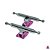 Par de Trucks Completos marca *Leefai* V3 *34mm* Kingping Invertido cor *Pink* Anodizado (Importado)(4 Kingpings) - Imagem 1