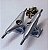 Par de Trucks DT-Zero Eureka II 34mm cor Polished Silver - Imagem 2