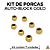 Kit 7 Porcas Custom Auto-Block Gold Nuts - Imagem 1