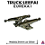 Par de Trucks Completos marca *Leefai* modelo Réplica dos trucks DT-Zero Eureka I / 34mm cor Silver - Imagem 2