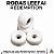 Kit de Rodas Leefai réplicas Redemption Wheels cor White - Imagem 1