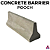 Obstáculo Pooch modelo *Concrete Barrier* cor Cinza - Imagem 1