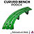 Obstáculo Pooch modelo *Curved Metal Bench* cor Verde - Imagem 1