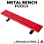 Obstáculo Pooch modelo *Metal Bench* cor Vermelha - Imagem 2