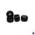 Kit de Rodas marca Custom modelo *CNC V2* Restro Shape cor Black (7.0mm x 4,4mm)(CNC)(POM) - Imagem 3