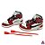 Mini Sneakers ''Air Jordan 1 Off-White for NIKE''  cor Preto Vermelho & Branco C/ Mini Zip's (Tags) - Imagem 1