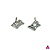 Par de baseplates Trucks PRO 2.0 na cor Silver (Bases) - Imagem 1
