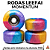 Rodas Leefai modelo "Momentum" Urethane 70D cor Rainbow - Imagem 1