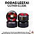 Kit de rodas Leefai Ultra-Glide Double Layer Urethane 60D cor Black & Red (EXTRA GRIP) - Imagem 1