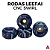 Kit de rodas *Leefai* modelo *CNC's Swirl* Azul e Cinza - Imagem 1