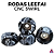 Kit de rodas *Leefai* modelo *CNC's Swirl* Preto e Branco - Imagem 1