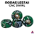 Kit de rodas *Leefai* modelo *CNC's Swirl* Verde e Cinza - Imagem 1