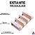 Estante Modular em Miniatura de Madeira C/ 4 Andares (DIY)(Ajustável)(Encaixável) - Imagem 2