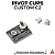 Par Pivot Cups Custom C2 cor Branco (Polyurethane 85A) - Imagem 2